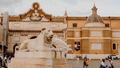 Fototapeta Naklejka Na Ścianę i Meble -  streets and architecture in rome italia italy roman spanish steps monumental 