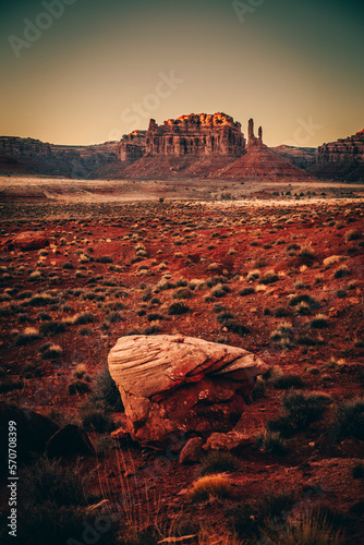 boulder in the desert  © mitchell