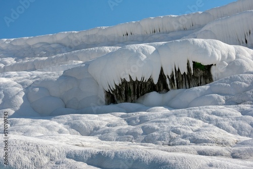 pamukkale calcium traventines photo