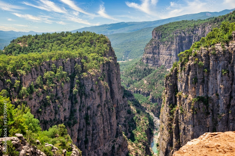 grand tasy canyon in turkey with beautiful skyes