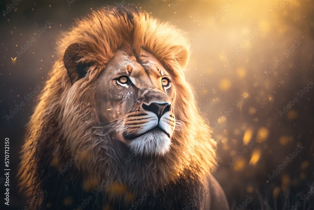 lion, animal, wild, head, leo, safari portrait