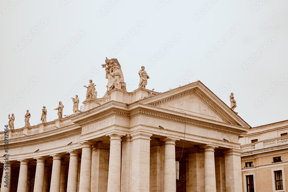 Naklejka premium Vatican City State in rome italia italy Church monuments europe pope religions 