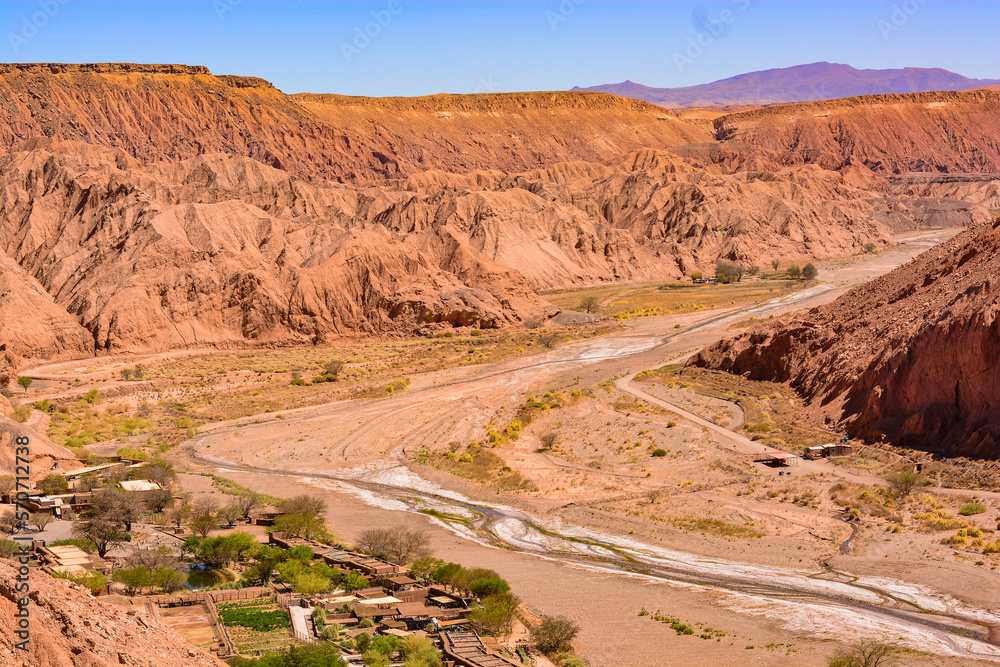 Vista de Pukara de Quitor, Atacama, Chile Vista de Pukara de Quitor, Atacama, Chile