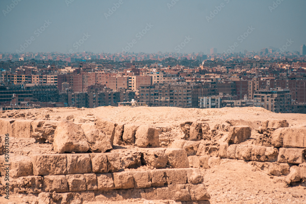panorama of Cairo cityscape