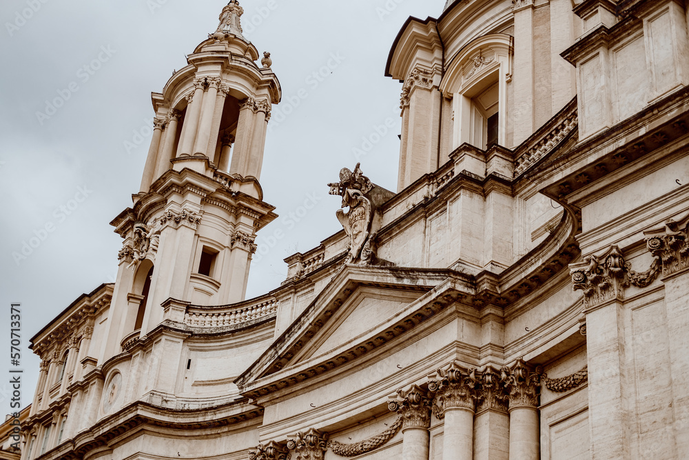 Streets and architecture in rome italy italia europe monuments vatican church museums 