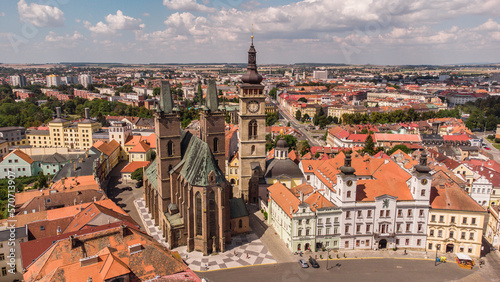 фотографія Hradec Kralove old town from above