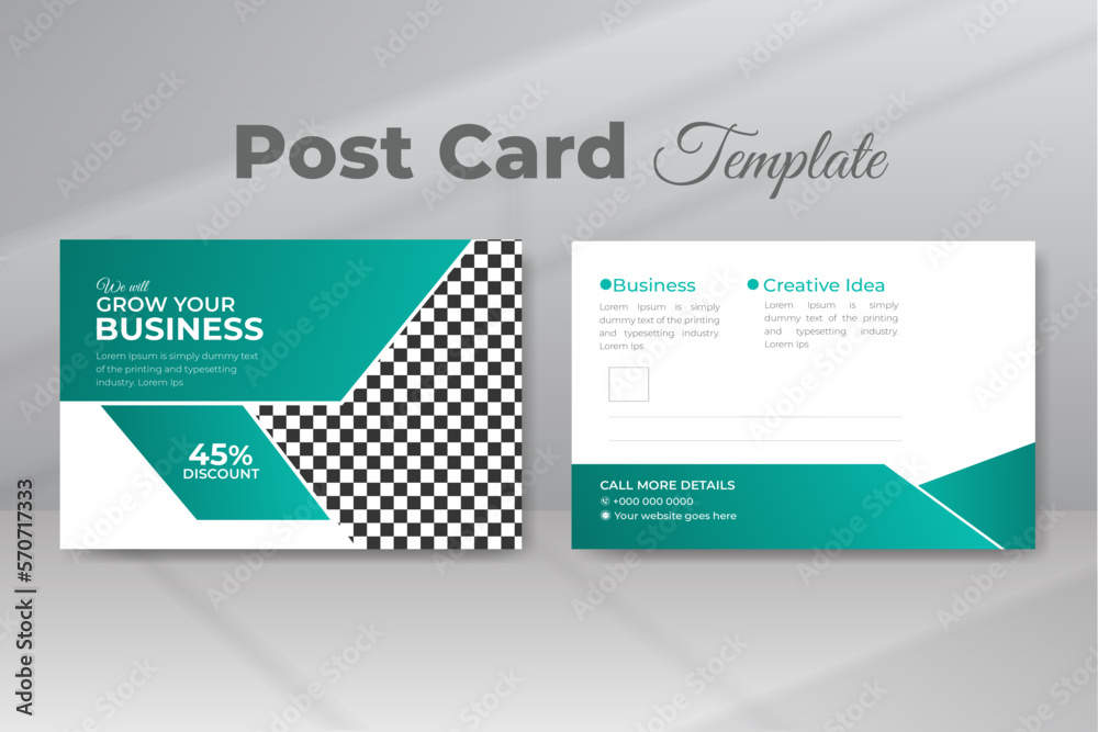 Modern Business Post Card, Invitation Card Design Template Modern Business Post Card, Invitation Card Design Template