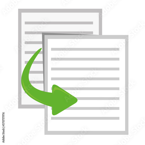 vector illustration of copy paste computer file icon