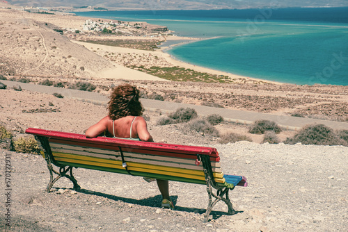 Sotavento beach, Fuerteventura, Canary Islands photo