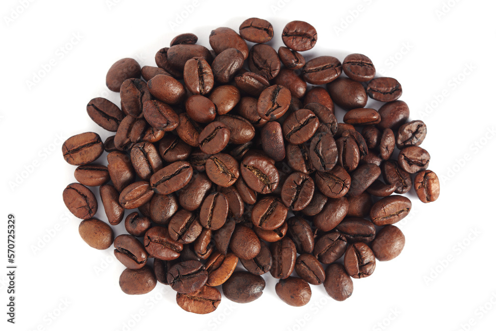 Naklejka premium Roasted coffee beans