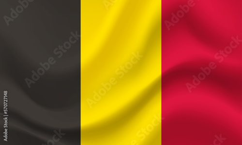 Belgian flag. Flag of Belgium. Official colors and proportion. Belgian background. Belgian banner. Belgium symbol, icon