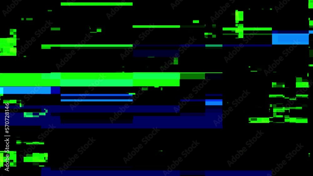 Unique Design Abstract Digital Pixel Noise Glitch Error Video Damage
