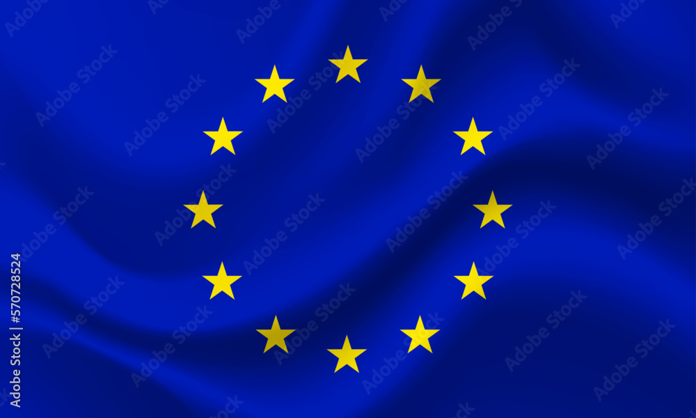 Vector Europe flag. Flag of European Union. EU flag illustration. EU background, banner. Symbol of European Union Vector Europe flag. Flag of European Union. EU flag illustration. EU background, banner. Symbol of European Union