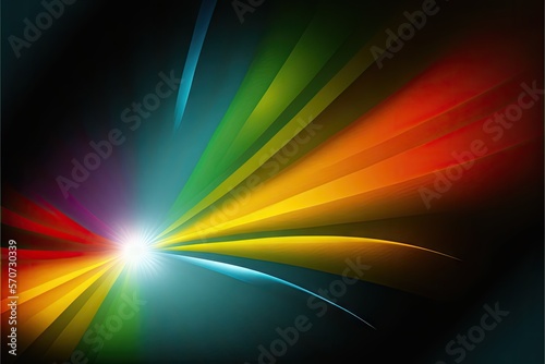 Rainbow spectrum radiation from a white light source