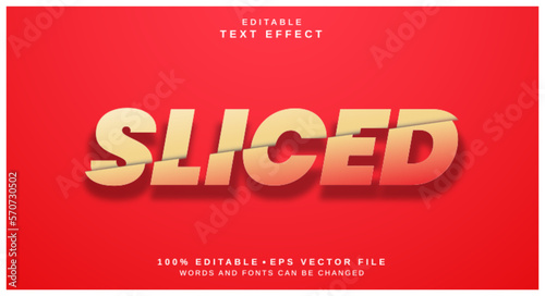 Editable text style effect - Sliced Paper text style theme.