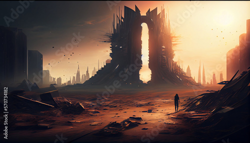 Wallpaper Distopic AI