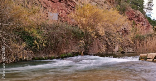 fortgragia del cauce del rio Turia a su paso por bufara photo