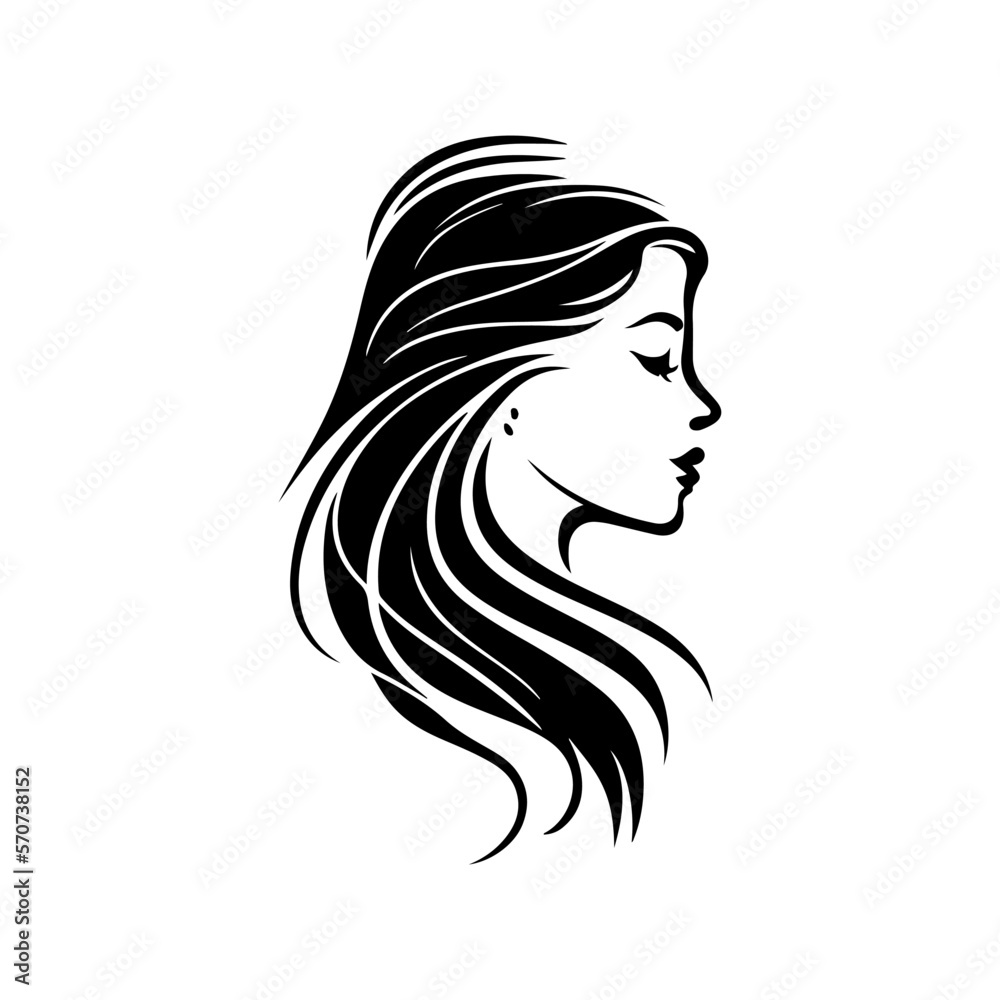 beauty logo design for beauty salons or hair salons, cosmetic design