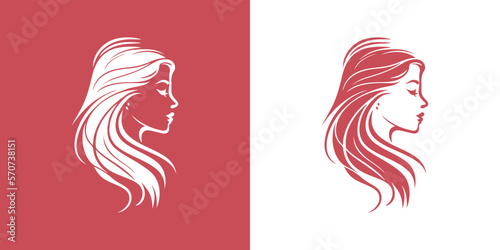 beauty logo design for beauty salons or hair salons, cosmetic design