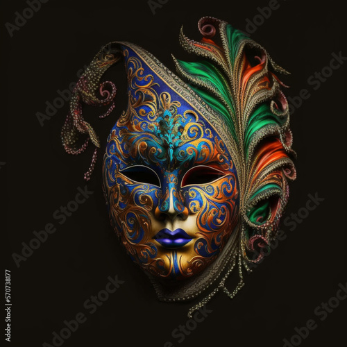 venetian carnival mask, generate IA