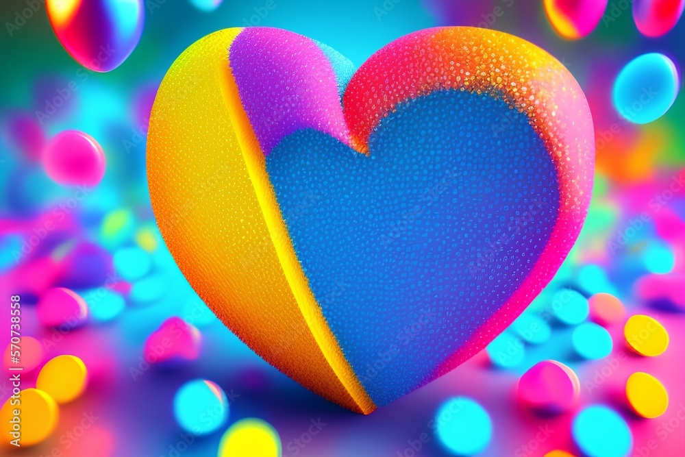 hearts background - Generate AI hearts background - Generate AI