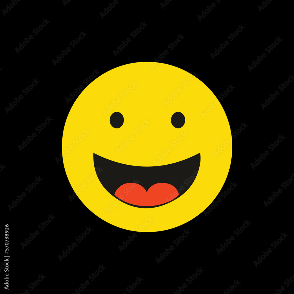 Fototapeta premium Smile Emoticon Vector