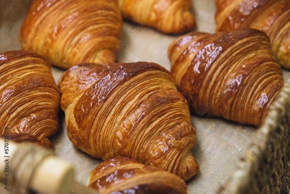 croissants are ready. ready-made croissants