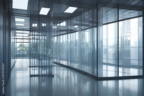 interior of modern building - Generate AI