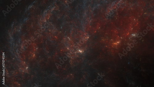 Fototapeta Naklejka Na Ścianę i Meble -  Dark Space Nebula - FireYell Nebula - Good as background for gaming and sci-fi-related content