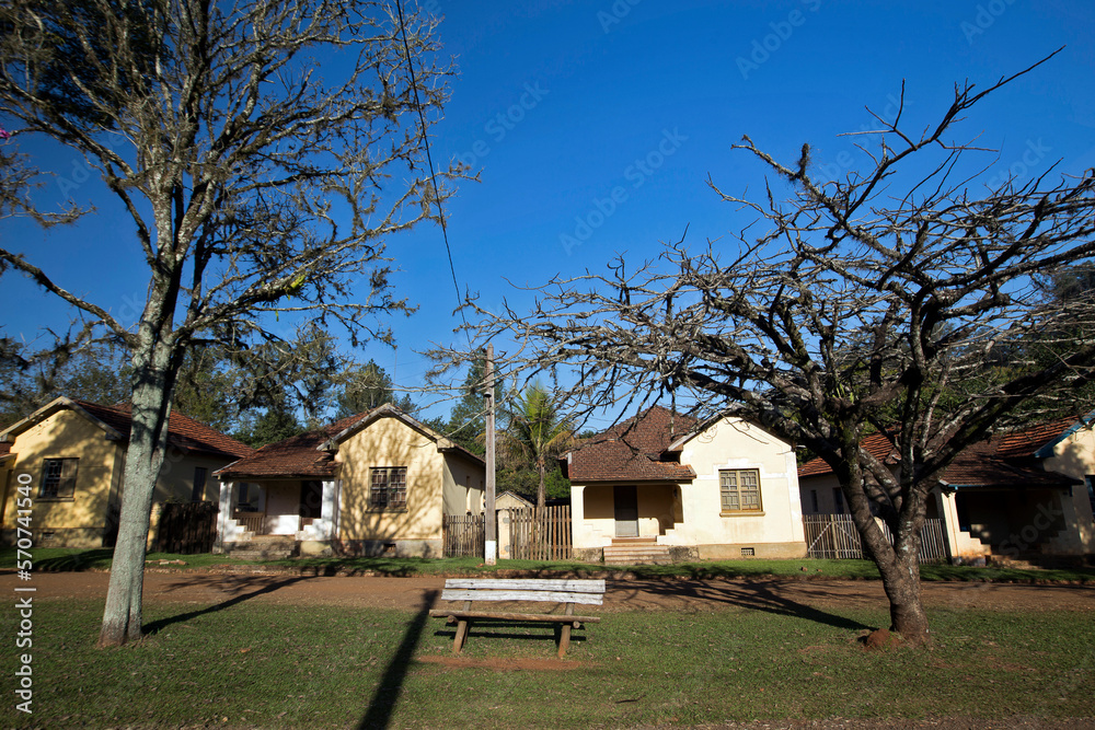 Obraz premium Architectural ensemble of rural property, early 20th century, Brazil