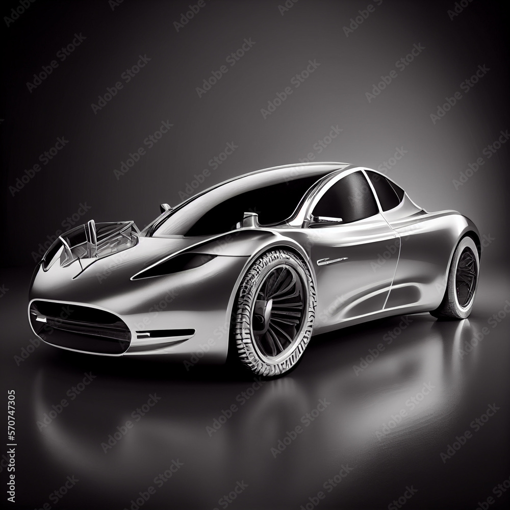 Naklejka premium Electric car concept.