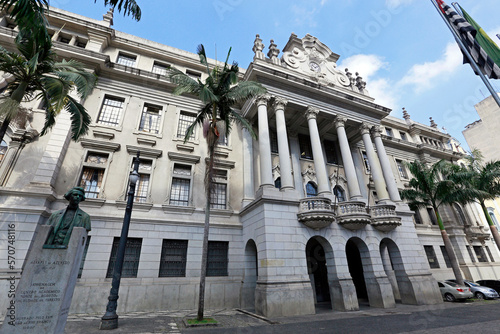 Facade of Law College building of Largo Sao Francisco. Downtown of Sao Paulo city, Brazil photo