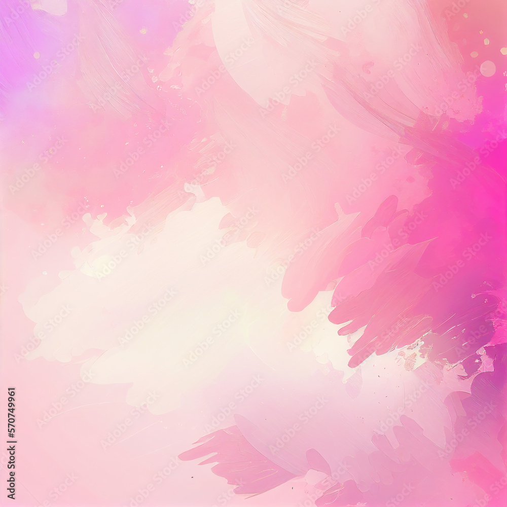 Pink abstract watercolor background. Generative AI