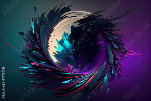 Colorful gradient backghround in purpel and purpel colors, wallpaper with abstract art and beautiful view.