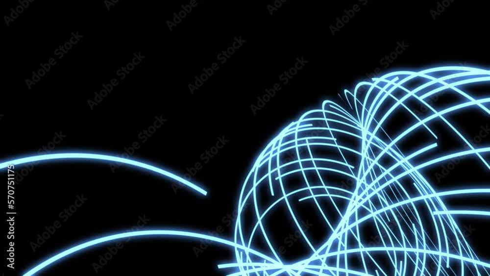 3D Streamline Spirograph Drawing Blue VJ Loop Animation Background 3D Streamline Spirograph Drawing Blue VJ Loop Animation Background