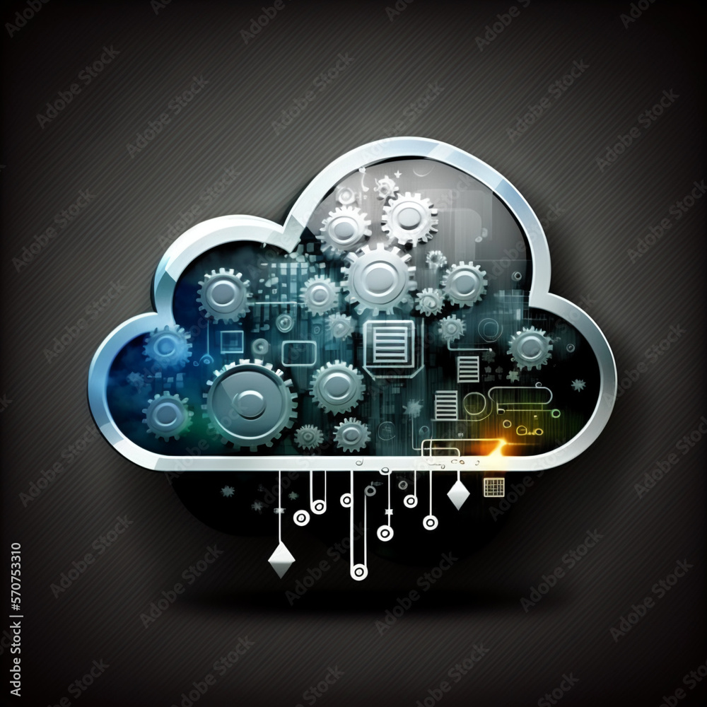 Cloud icon technology cloud storage generative ai