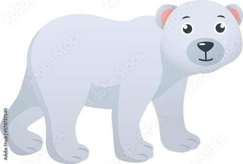 Polar bear cartoon character