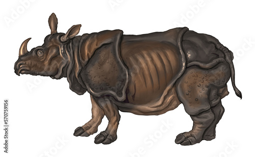 rhinoceros horn thick-skinned  exotic Africa savannah