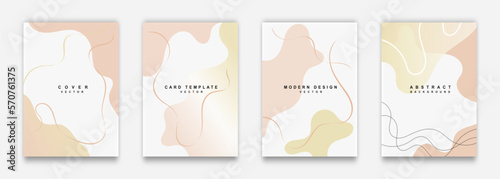 Abstract neutral vector background with abstract shapes and texture line arts. Trendy design templates for card, poster, cover, flyer, social media, banner, presentation, invitation