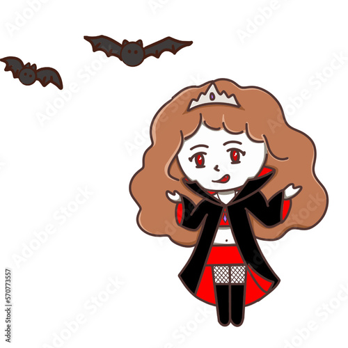 It was the image of a young vampire. She had terrifyingly pale skin.