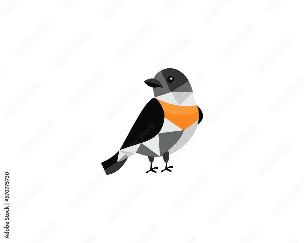 Fototapeta premium Bird Abstract Geometric Logo Design Vector