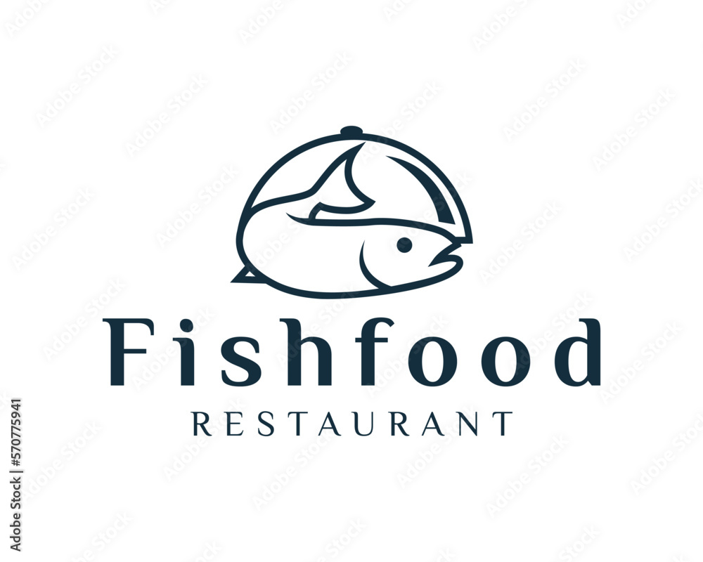 Fish Food Restaurant Logo Design 