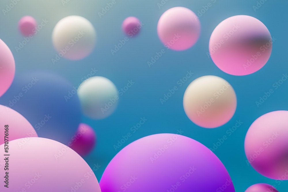 abstract 3d spheres background