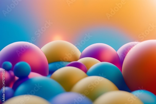 abstract 3d spheres background