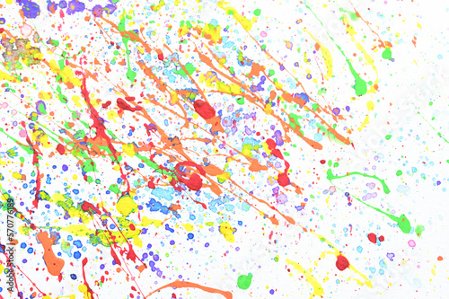 water colour splash on white paper  colorful art design