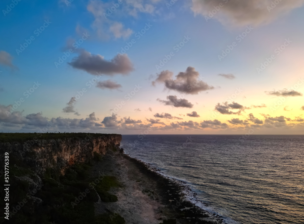 Sunrise in the Grand Cayman sister islands Cayman Brac