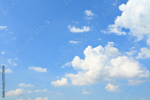 white cloud on blue sky, natural background © sutichak