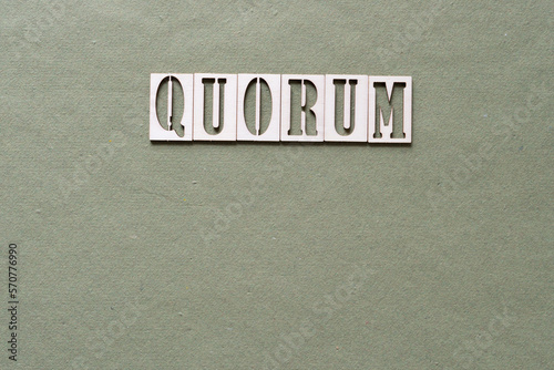 Valokuva quorum (minimum number required for assembly to be valid)