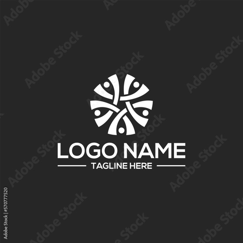 non profit logo community concept vector designs