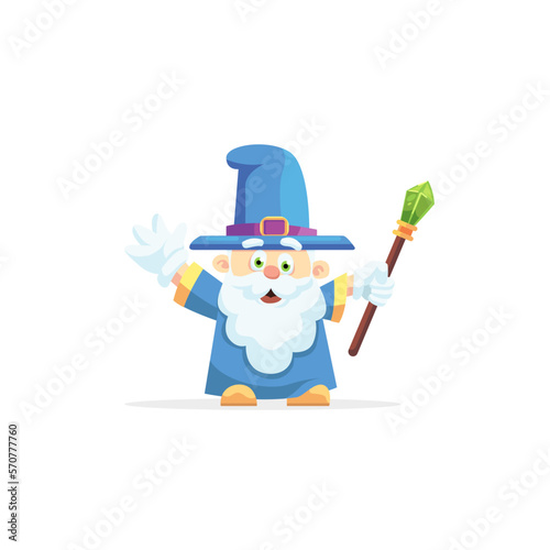 Wizard cartoon character